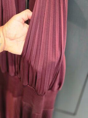 ALC satin pleated dress